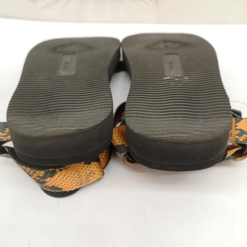 スイコック suicoke サンダル サンダル WACKO MARIA ワコマリア パイソン柄 ストラップ サンダル 28.0cm 黒 / ブラック / black メンズ USED 古着 中古 50164978