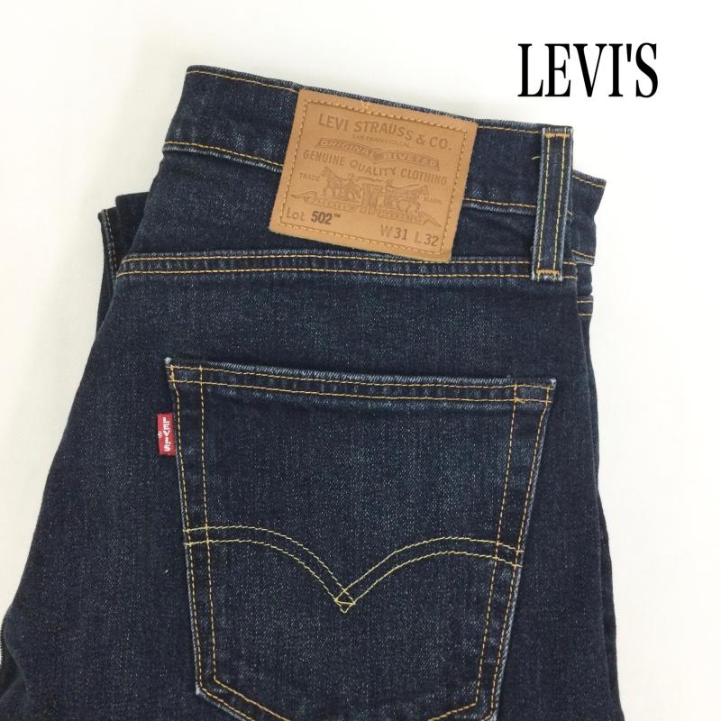 リーバイス Levi s パンツ デニム、ジーンズ Levi s リーバイス 502 レギュラーテーパード ストレッチデニム 29507-0062 ジーンズ 31インチ 無地 インディゴ / インディゴ / Indigo メンズ USED 古着 中古 50164979