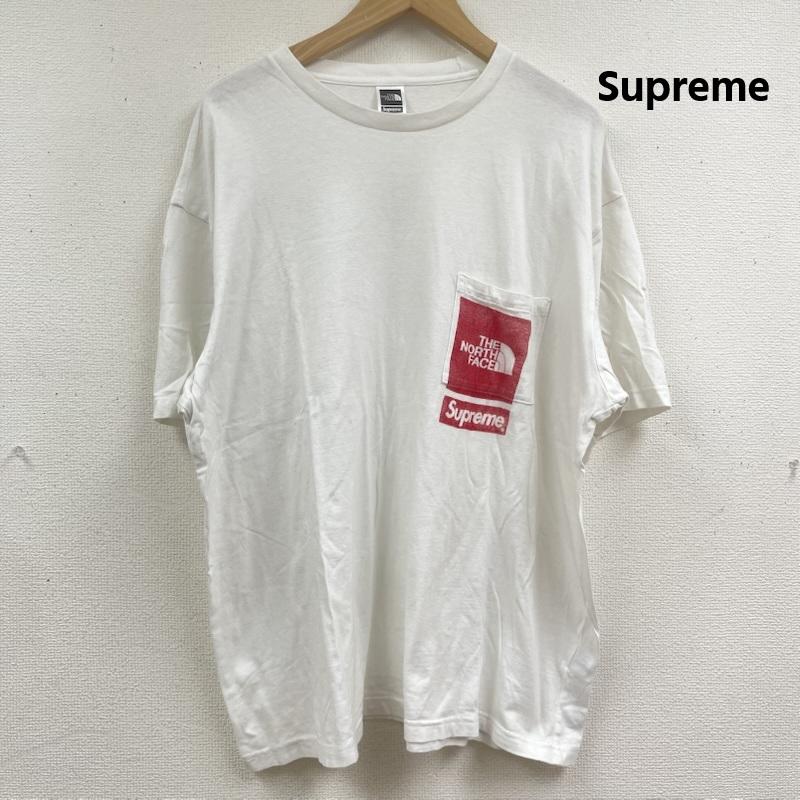 シュプリーム Supreme Tシャツ 半袖 24ss THE NORTH FACE コラボ Printed Pocket Tee Tシャツ nt023091 L 白 / ホワイト / white メンズ USED 古着 中古 50164980