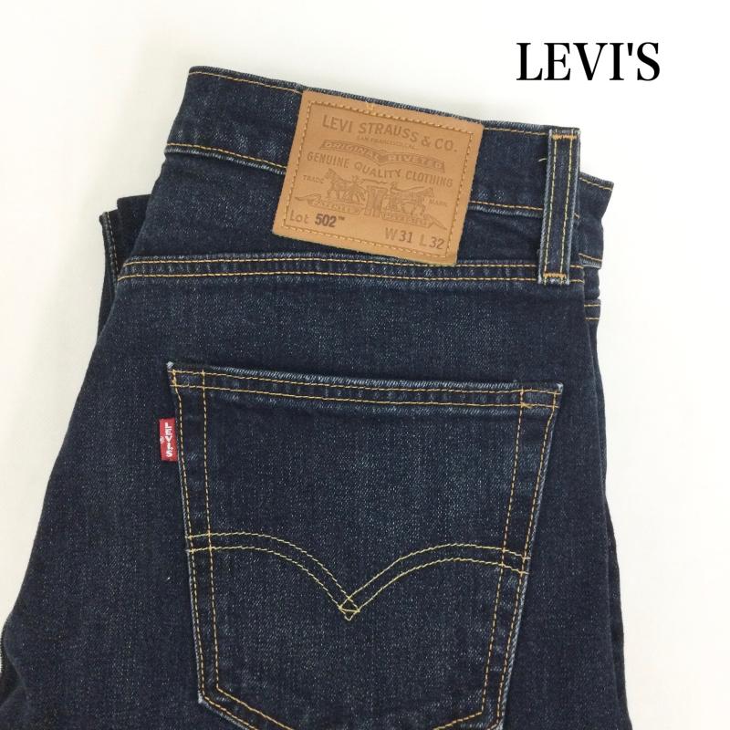 リーバイス Levi s パンツ デニム、ジーンズ Levi s リーバイス プレミアム 502 レギュラー テーパード ストレッチデニム 29507-0063 31インチ 無地 インディゴ / インディゴ / Indigo メンズ USED 古着 中古 50164981