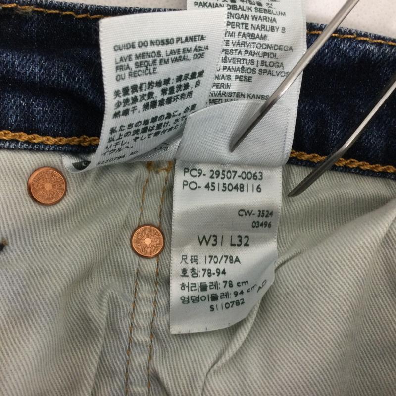 リーバイス Levi s パンツ デニム、ジーンズ Levi s リーバイス プレミアム 502 レギュラー テーパード ストレッチデニム 29507-0063 31インチ 無地 インディゴ / インディゴ / Indigo メンズ USED 古着 中古 50164981