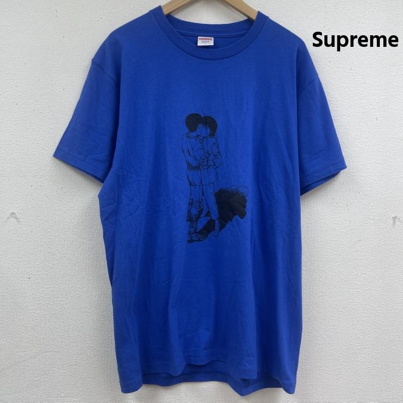 シュプリーム Supreme Tシャツ 半袖 USA製 プリント Tシャツ カットソー L 青 / ブルー / blue メンズ USED 古着 中古 50164982