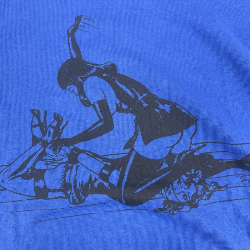 シュプリーム Supreme Tシャツ 半袖 04ss USA製 Spankin Tee プリント Tシャツ カットソー M 青 / ブルー / blue メンズ USED 古着 中古 50164983