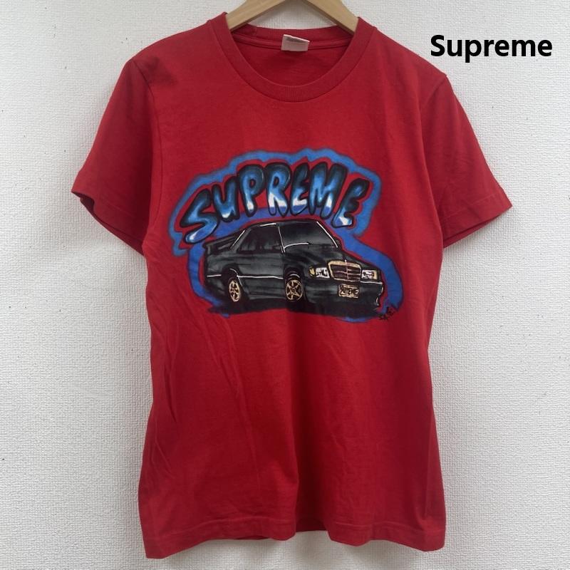 シュプリーム Supreme Tシャツ 半袖 14ss USA製 190E Tee メルセデス・ベンツ プリント Tシャツ S 赤 / レッド / red メンズ USED 古着 中古 50164990