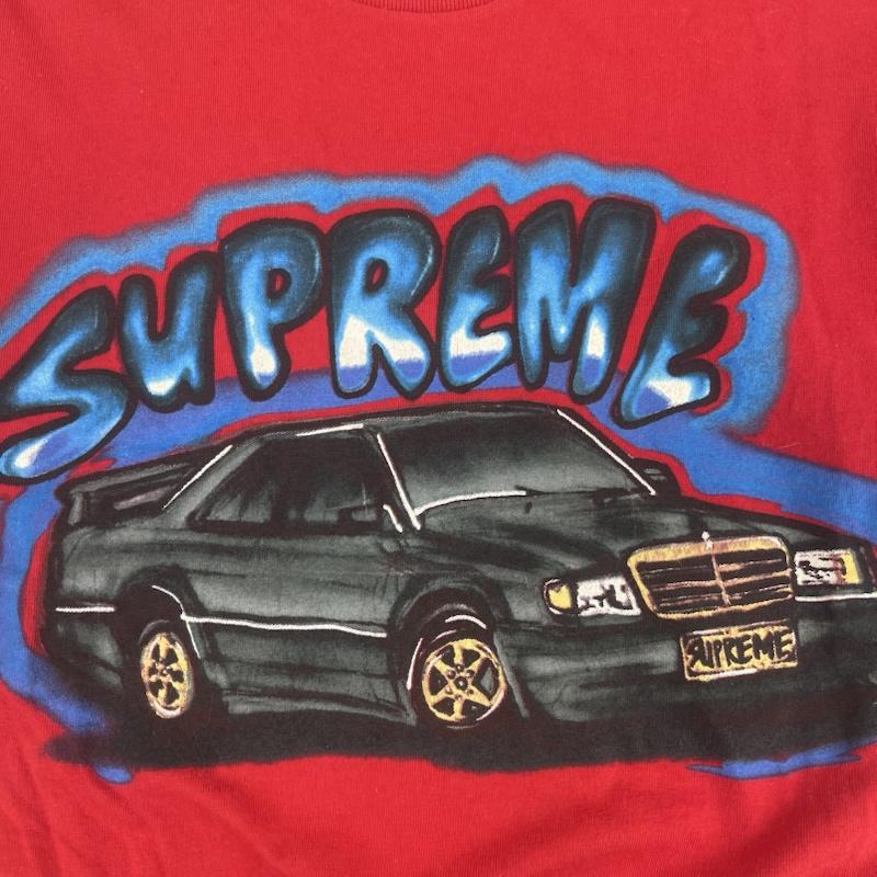 シュプリーム Supreme Tシャツ 半袖 14ss USA製 190E Tee メルセデス・ベンツ プリント Tシャツ S 赤 / レッド / red メンズ USED 古着 中古 50164990