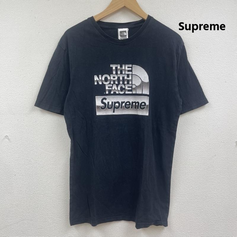 シュプリーム Supreme Tシャツ 半袖 18ss THE NORTH FACE コラボ Metallic Logo T-Shirt メタリック ロゴ Tシャツ S 黒 / ブラック / black メンズ USED 古着 中古 50164993