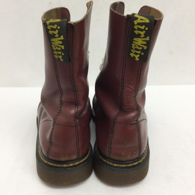 ドクターマーチン Dr.Martens ブーツ ロングブーツ dr.martens 10ホール スチールトゥ イングランド製 えんじ / ワインレッド / dark red メンズ USED 古着 中古 50164996