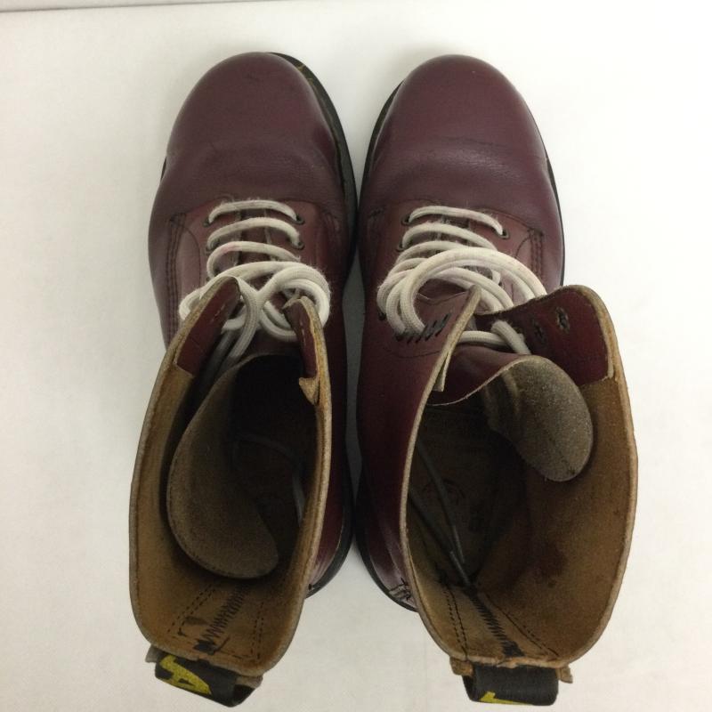 ドクターマーチン Dr.Martens ブーツ ロングブーツ dr.martens 10ホール スチールトゥ イングランド製 えんじ / ワインレッド / dark red メンズ USED 古着 中古 50164996
