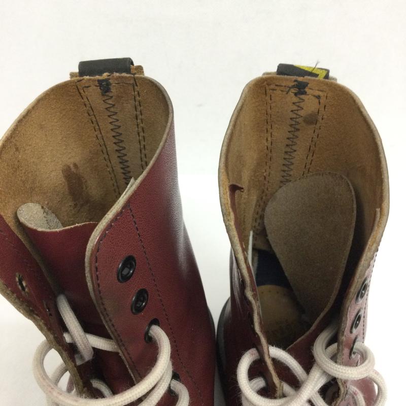 ドクターマーチン Dr.Martens ブーツ ロングブーツ dr.martens 10ホール スチールトゥ イングランド製 えんじ / ワインレッド / dark red メンズ USED 古着 中古 50164996