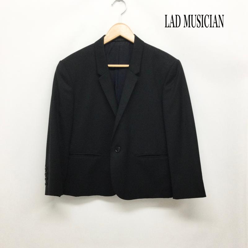 ラッドミュージシャン LAD MUSICIAN ジャケット、上着 ジャケット、ブレザー lad musician 2109-309 テーラードジャケット 1ボタン 44 無地 黒 / ブラック / black メンズ USED 古着 中古 50164999