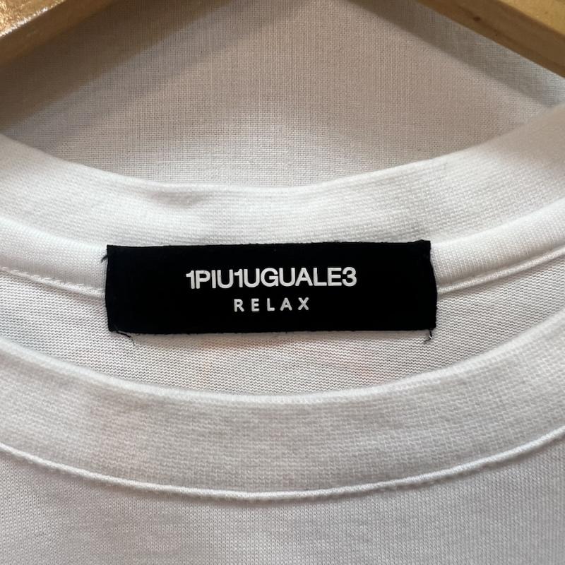 ウノピュウノウグァーレトレリラックス 1piu1uguale3 RELAX Tシャツ 半袖 グラデーション ロゴ Tシャツ S 白 / ホワイト / white メンズ USED 古着 中古 50165001