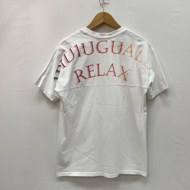ウノピュウノウグァーレトレリラックス 1piu1uguale3 RELAX Tシャツ 半袖 グラデーション ロゴ Tシャツ S 白 / ホワイト / white メンズ USED 古着 中古 50165001