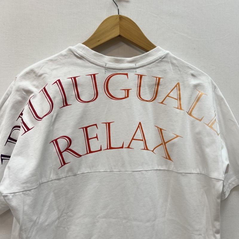 ウノピュウノウグァーレトレリラックス 1piu1uguale3 RELAX Tシャツ 半袖 グラデーション ロゴ Tシャツ S 白 / ホワイト / white メンズ USED 古着 中古 50165001