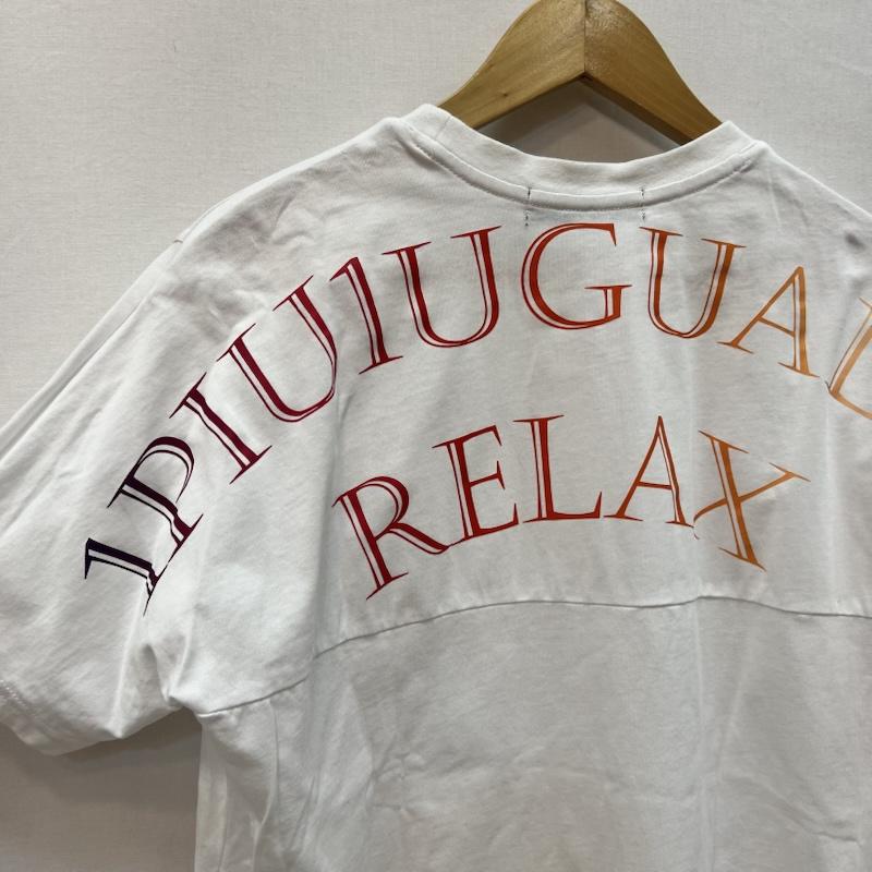 ウノピュウノウグァーレトレリラックス 1piu1uguale3 RELAX Tシャツ 半袖 グラデーション ロゴ Tシャツ S 白 / ホワイト / white メンズ USED 古着 中古 50165001