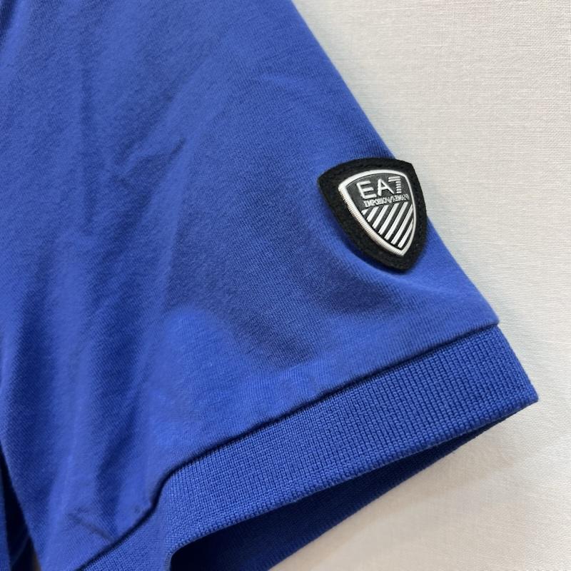 エンポリオ アルマーニ イーエーセブン EMPORIO ARMANI EA7 ポロシャツ 半袖 ロゴ ポロシャツ XS 青 / ブルー / blue メンズ USED 古着 中古 50165002