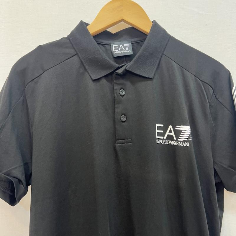 エンポリオ アルマーニ イーエーセブン EMPORIO ARMANI EA7 ポロシャツ 半袖 ロゴ ポロシャツ M 黒 / ブラック / black メンズ USED 古着 中古 50165003
