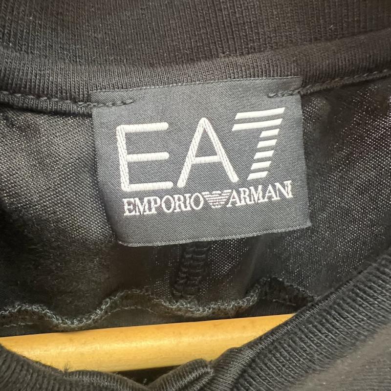 エンポリオ アルマーニ イーエーセブン EMPORIO ARMANI EA7 ポロシャツ 半袖 ロゴ ポロシャツ M 黒 / ブラック / black メンズ USED 古着 中古 50165003