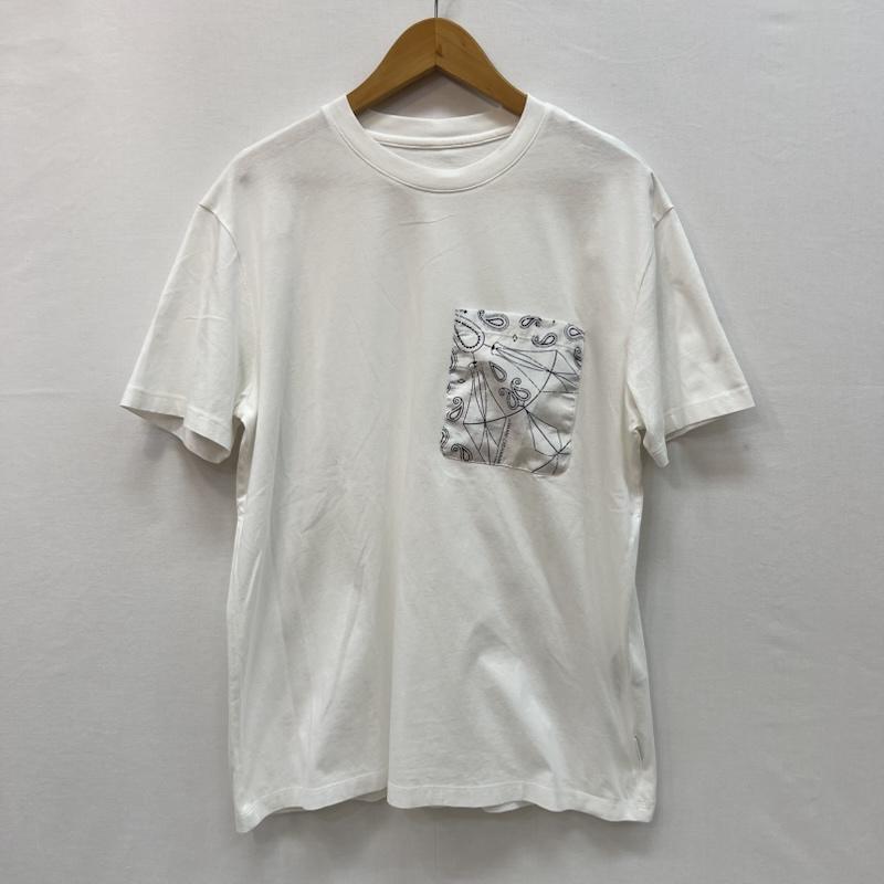 アルマーニエクスチェンジ A/X ARMANIEXCHANGE Tシャツ 半袖 ペイズリー ポケット Tシャツ ポケT M 白 / ホワイト / white メンズ USED 古着 中古 50165004