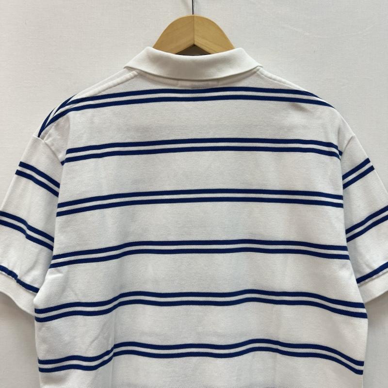 ポロバイラルフローレン Polo by RALPH LAUREN ポロシャツ 半袖 ポニー刺繍 ボーダー ポロシャツ タグ付き M 白 / ホワイト / white メンズ USED 古着 中古 50165006