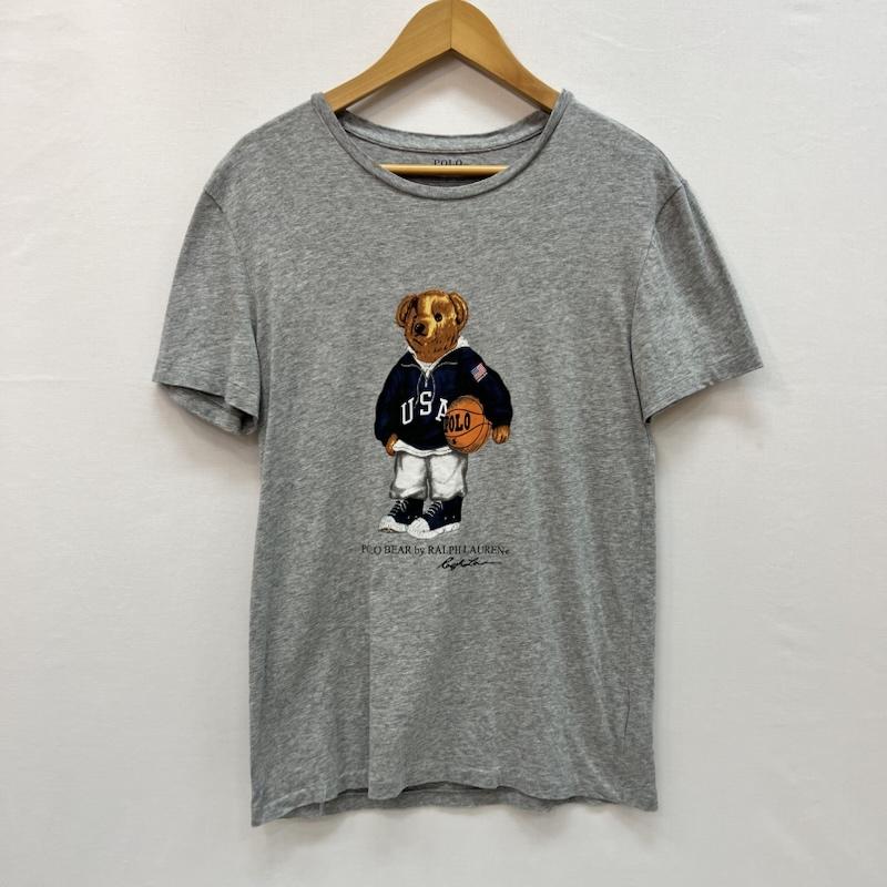 ポロラルフローレン POLO RALPH LAUREN Tシャツ 半袖 ポロベア プリント Tシャツ XS 灰 / グレー / gray メンズ USED 古着 中古 50165007
