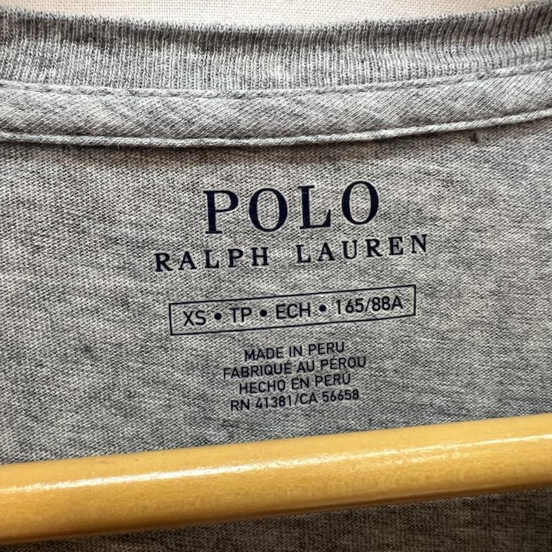 ポロラルフローレン POLO RALPH LAUREN Tシャツ 半袖 ポロベア プリント Tシャツ XS 灰 / グレー / gray メンズ USED 古着 中古 50165007