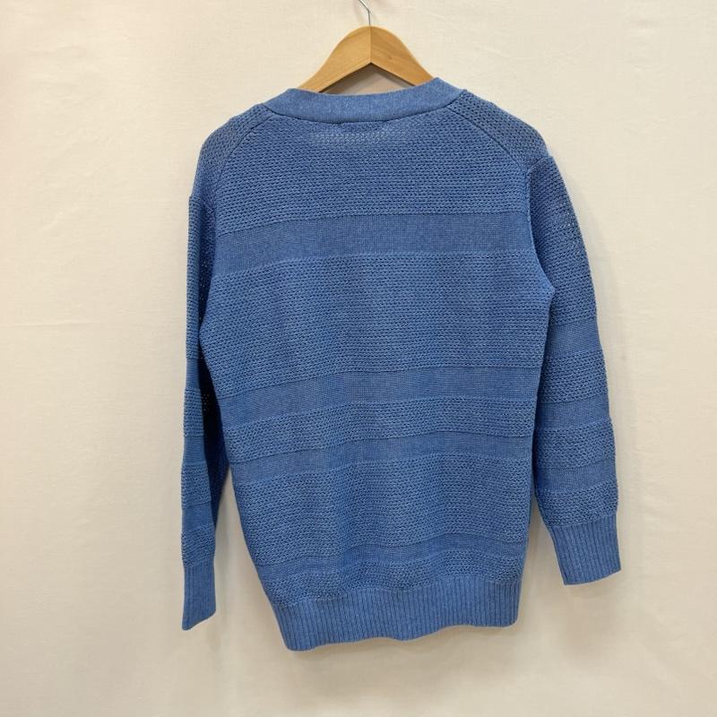 モラビト MORABITO ニット、セーター 長袖 Vネック メッシュ サマーニット ニットタンクトップ セット 38 青 / ブルー / blue レディース USED 古着 中古 50165012