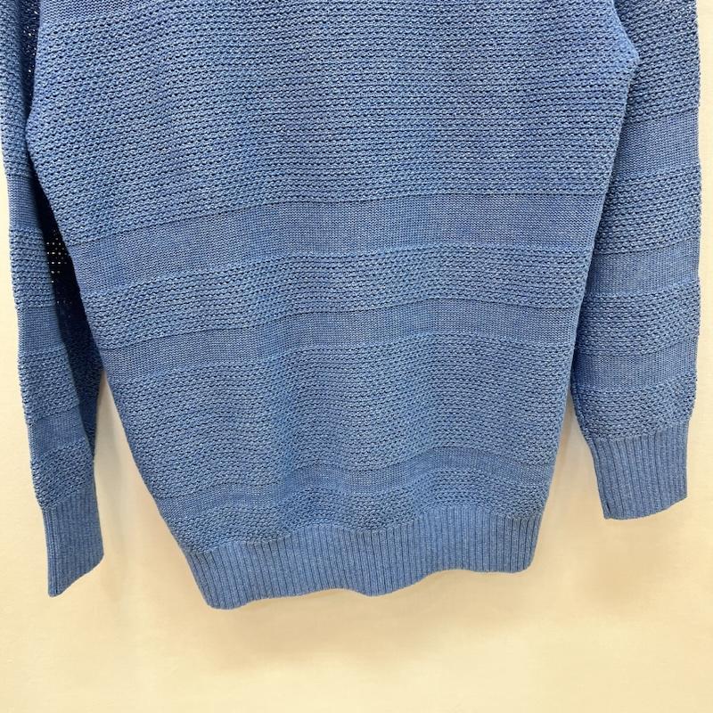 モラビト MORABITO ニット、セーター 長袖 Vネック メッシュ サマーニット ニットタンクトップ セット 38 青 / ブルー / blue レディース USED 古着 中古 50165012