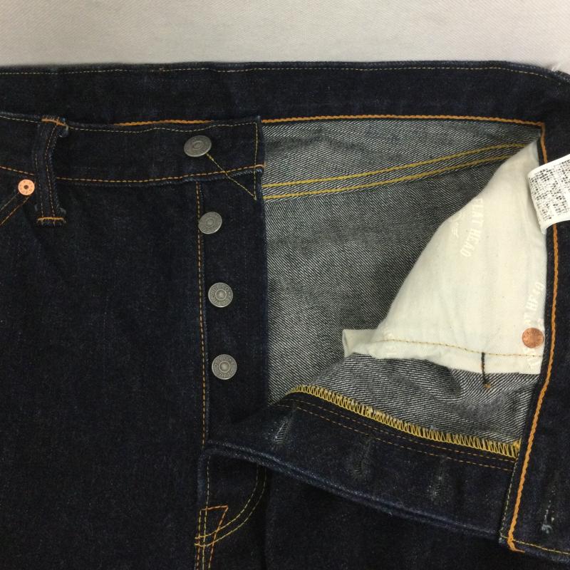 フラットヘッド FLATHEAD パンツ デニム、ジーンズ flat head 3004　ワイドストレート　ジーンズ　デニム 38インチ 無地 インディゴ / インディゴ / Indigo メンズ USED 古着 中古 50165013