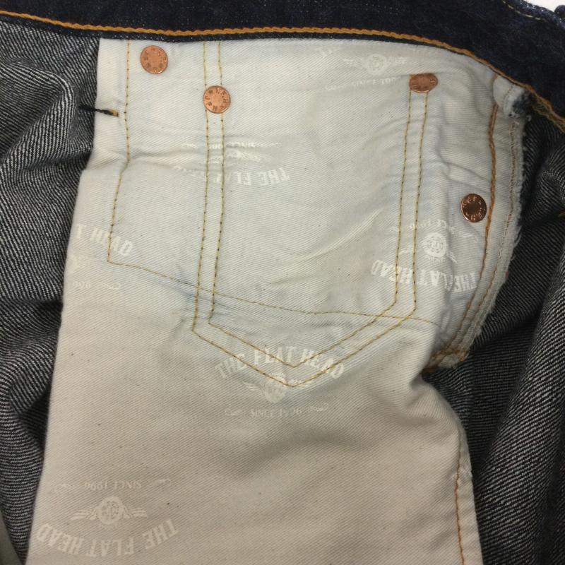フラットヘッド FLATHEAD パンツ デニム、ジーンズ flat head 3004　ワイドストレート　ジーンズ　デニム 38インチ 無地 インディゴ / インディゴ / Indigo メンズ USED 古着 中古 50165013