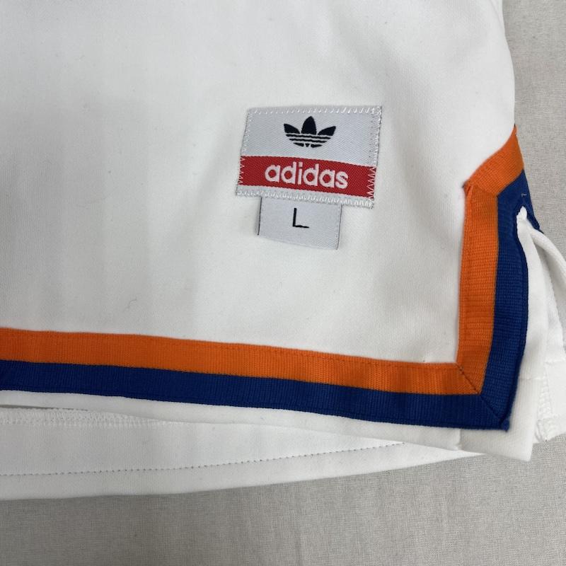 アディダス adidas シャツ、ブラウス 半袖 00s NBA NEWYORK KNICKS Patrick Ewing シューティング シャツ L 白 / ホワイト / white メンズ USED 古着 中古 50165015