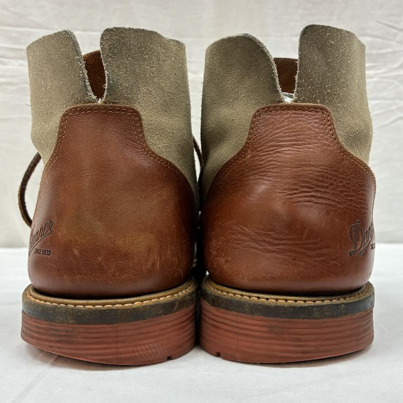 ダナー Danner ブーツ ショートブーツ D030001 レザー スエード 切替 レースアップ ワーク チャッカ ブーツ US：9 メンズ USED 古着 中古 50165016