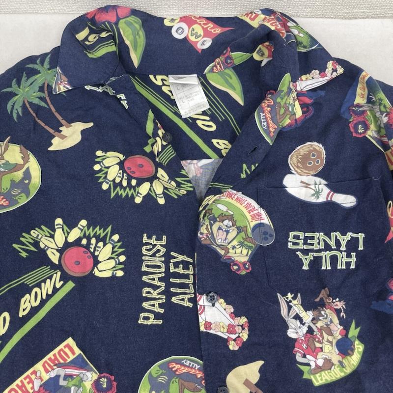 古着 USED シャツ、ブラウス 半袖 00s Looney Tunes ルーニー テューンズ キャラクター アロハシャツ L マルチカラー / マルチカラー / multicolor メンズ USED 古着 中古 50165020