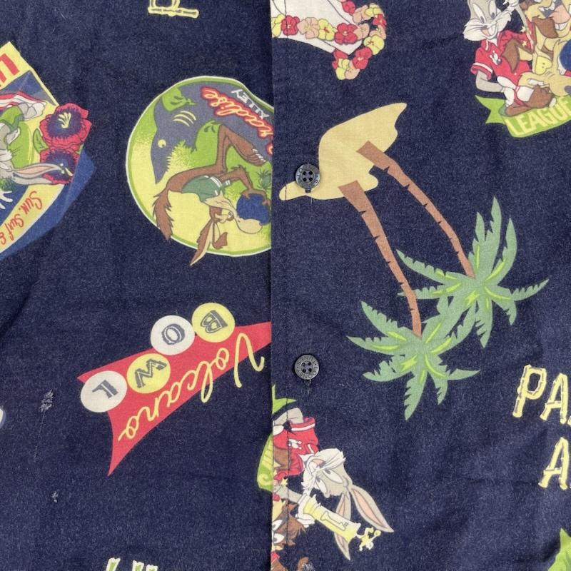 古着 USED シャツ、ブラウス 半袖 00s Looney Tunes ルーニー テューンズ キャラクター アロハシャツ L マルチカラー / マルチカラー / multicolor メンズ USED 古着 中古 50165020