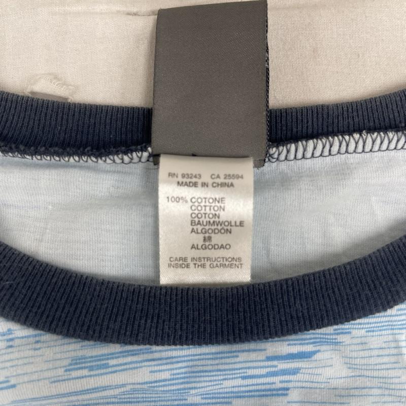 フィフティーファイブディーエスエル 55DSL Tシャツ 長袖 00s y2k スカル ロゴ プリント ラグランスリーブ 長袖 カットソー Tシャツ S 青 / ブルー / blue メンズ USED 古着 中古 50165034