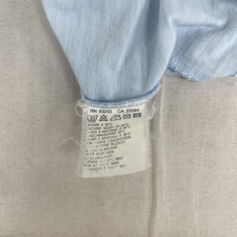フィフティーファイブディーエスエル 55DSL Tシャツ 長袖 00s y2k スカル ロゴ プリント ラグランスリーブ 長袖 カットソー Tシャツ S 青 / ブルー / blue メンズ USED 古着 中古 50165034