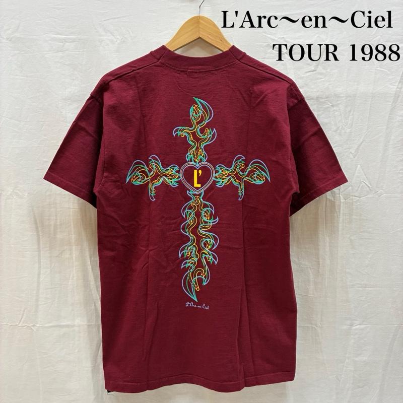 ヴィンテージ VINTAGE Tシャツ 半袖 L Arc〜en〜Ciel ラルク アン シエル 1998年 ハートに火をつけろ ツアー Tシャツ 90s 当時物 HYDE - メンズ USED 古着 中古 50165035