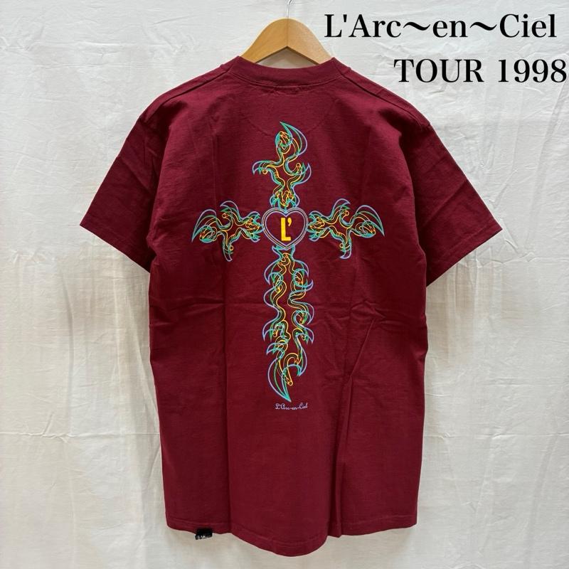 ヴィンテージ VINTAGE Tシャツ 半袖 L Arc〜en〜Ciel ラルク アン シエル 1998年 ハートに火をつけろ ツアー Tシャツ 90s 当時物 HYDE - メンズ USED 古着 中古 50165036