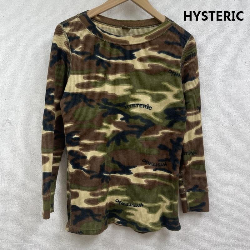 ヒステリック HYSTERIC Tシャツ 長袖 日本製 ウッドランド カモフラージュ 柄 サーマル ワッフル ロンT FREE マルチカラー / マルチカラー / multicolor レディース USED 古着 中古 50165037