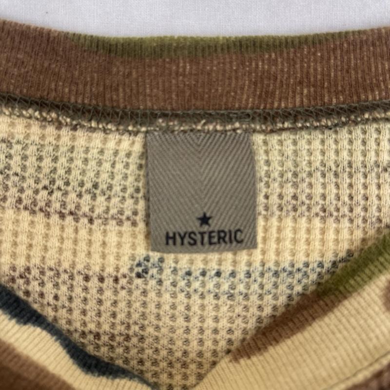 ヒステリック HYSTERIC Tシャツ 長袖 日本製 ウッドランド カモフラージュ 柄 サーマル ワッフル ロンT FREE マルチカラー / マルチカラー / multicolor レディース USED 古着 中古 50165037