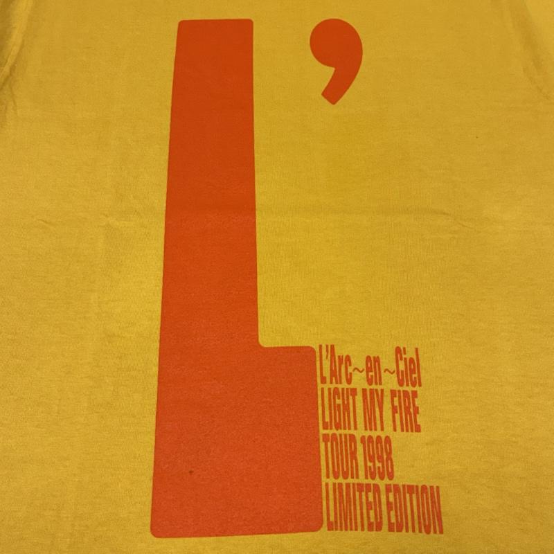 ヴィンテージ VINTAGE Tシャツ 半袖 L Arc〜en〜Ciel ラルク アン シエル 1998年 ハートに火をつけろ ツアー Tシャツ 90s 当時物 HYDE S メンズ USED 古着 中古 50165038