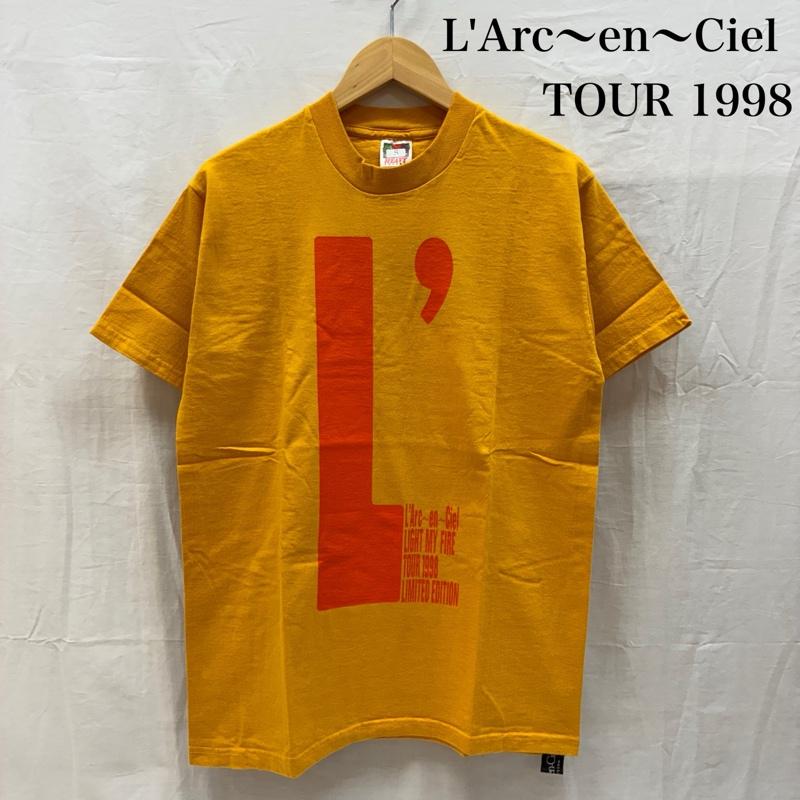 ヴィンテージ VINTAGE Tシャツ 半袖 L Arc〜en〜Ciel ラルク アン シエル 1998年 ハートに火をつけろ ツアー Tシャツ 90s 当時物 HYDE S メンズ USED 古着 中古 50165039