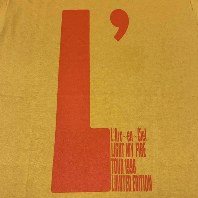 ヴィンテージ VINTAGE Tシャツ 半袖 L Arc〜en〜Ciel ラルク アン シエル 1998年 ハートに火をつけろ ツアー Tシャツ 90s 当時物 HYDE S メンズ USED 古着 中古 50165039