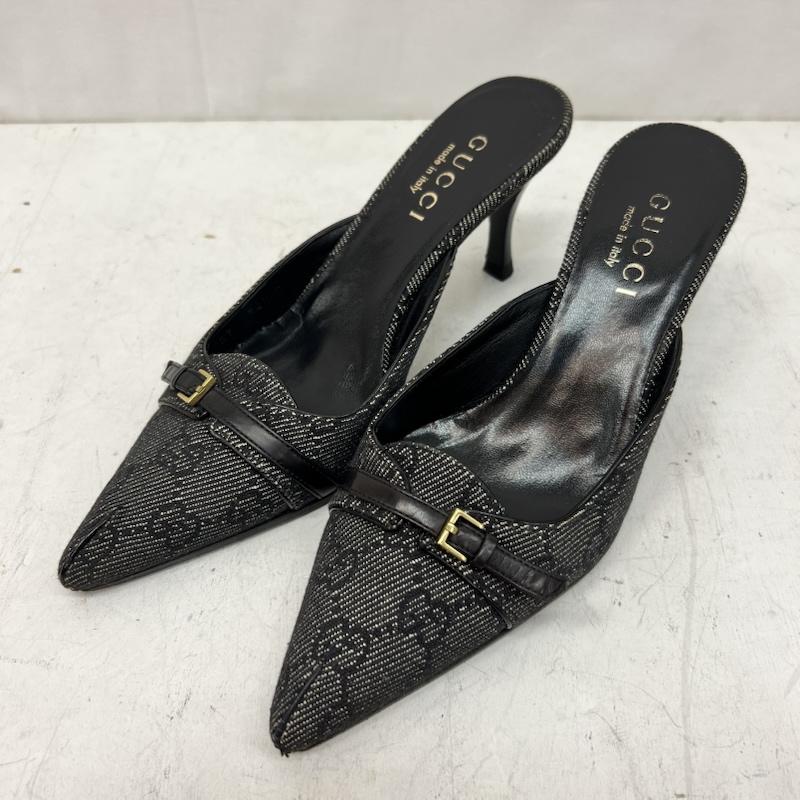 グッチ GUCCI ミュール ミュール GG柄 ミュール 34 1/2 - 黒 / ブラック / black レディース USED 古着 中古 50165046