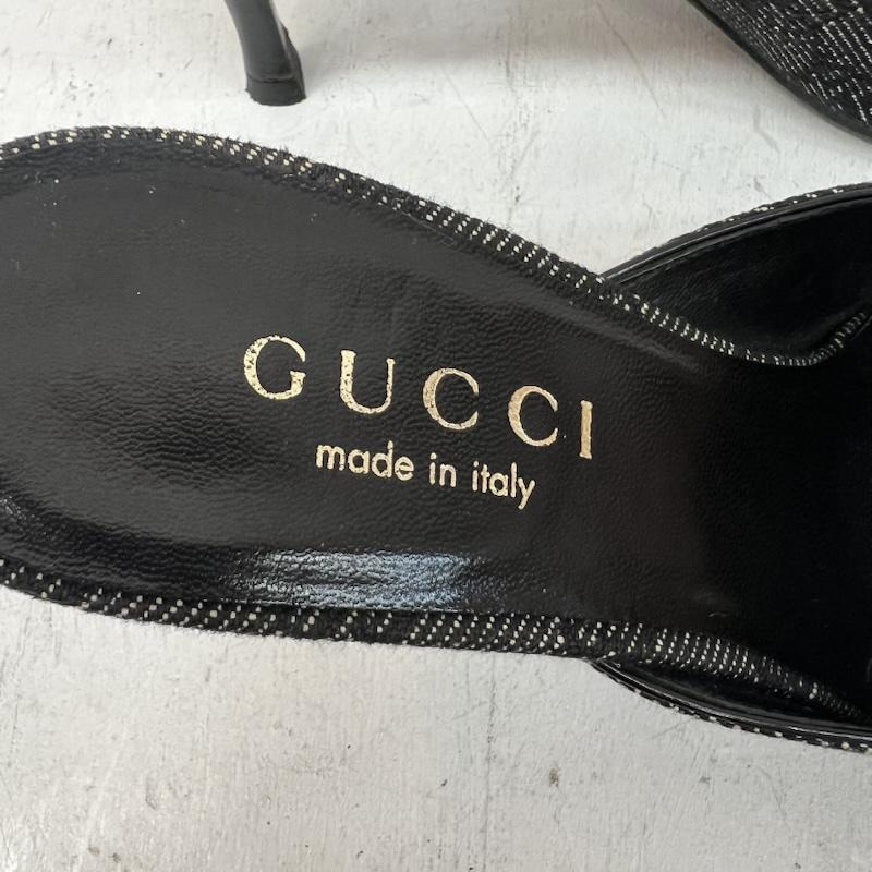 グッチ GUCCI ミュール ミュール GG柄 ミュール 34 1/2 - 黒 / ブラック / black レディース USED 古着 中古 50165046