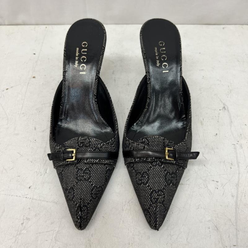 グッチ GUCCI ミュール ミュール GG柄 ミュール 34 1/2 - 黒 / ブラック / black レディース USED 古着 中古 50165046