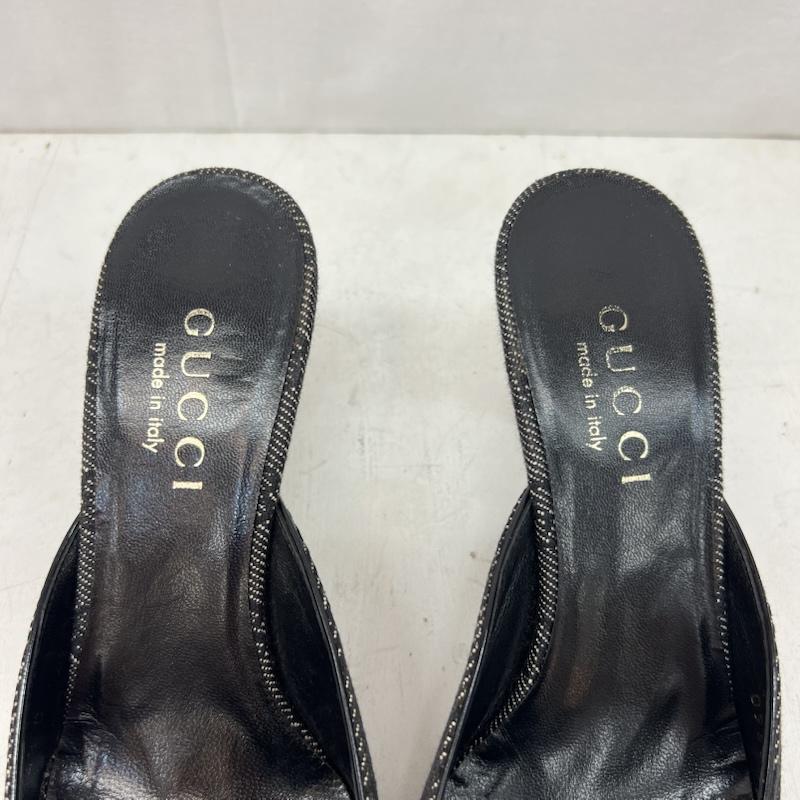 グッチ GUCCI ミュール ミュール GG柄 ミュール 34 1/2 - 黒 / ブラック / black レディース USED 古着 中古 50165046