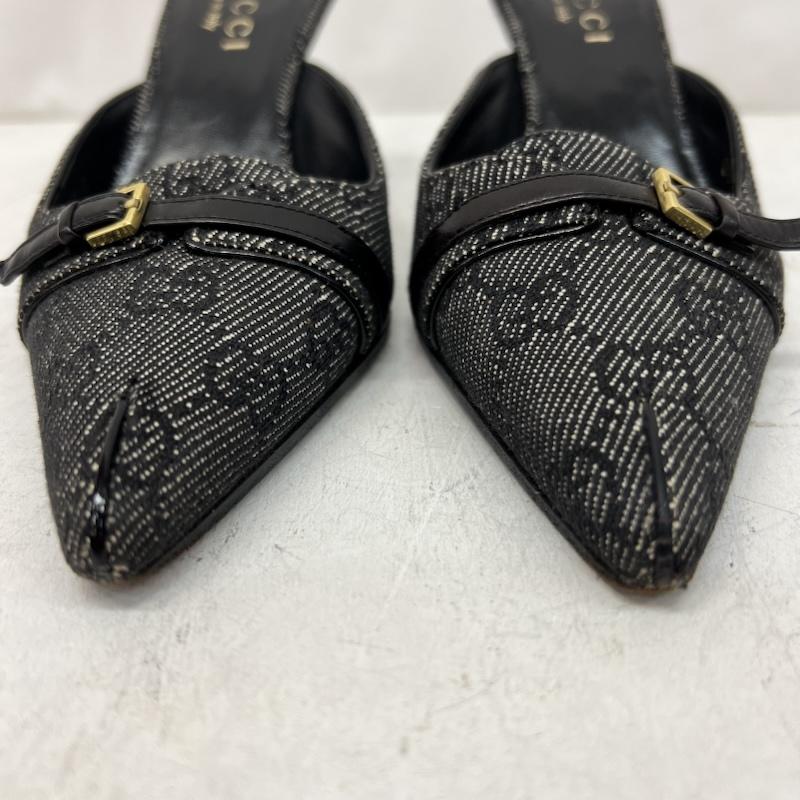 グッチ GUCCI ミュール ミュール GG柄 ミュール 34 1/2 - 黒 / ブラック / black レディース USED 古着 中古 50165046