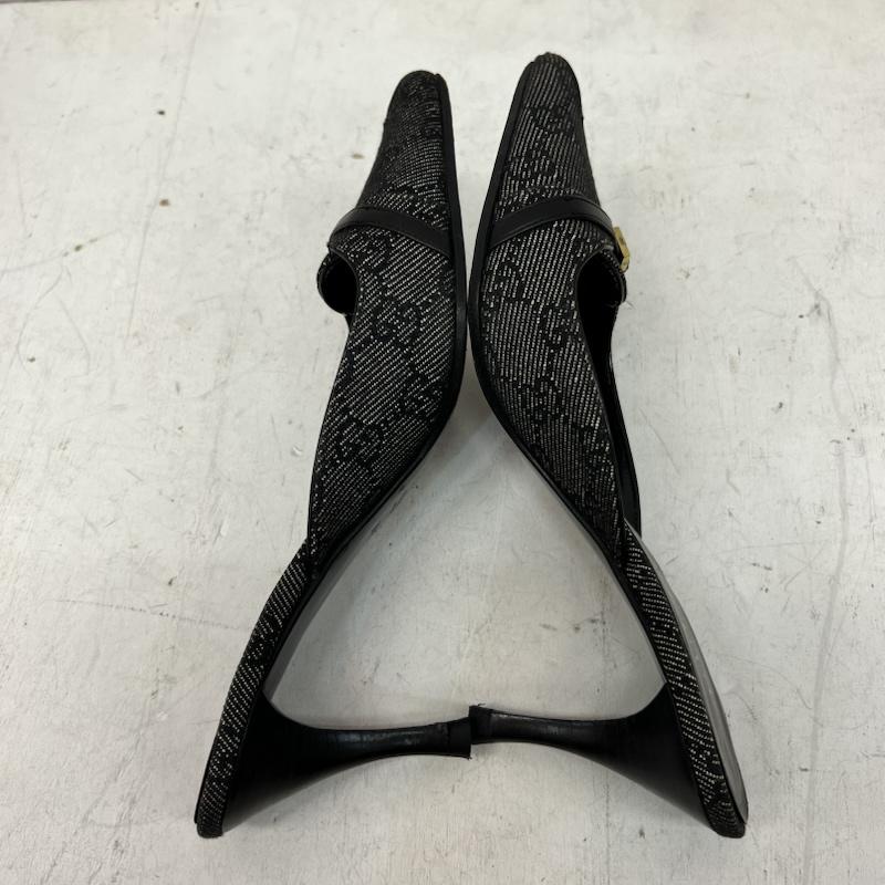 グッチ GUCCI ミュール ミュール GG柄 ミュール 34 1/2 - 黒 / ブラック / black レディース USED 古着 中古 50165046