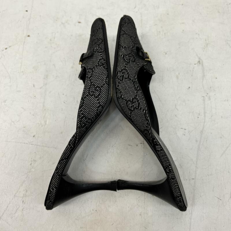グッチ GUCCI ミュール ミュール GG柄 ミュール 34 1/2 - 黒 / ブラック / black レディース USED 古着 中古 50165046