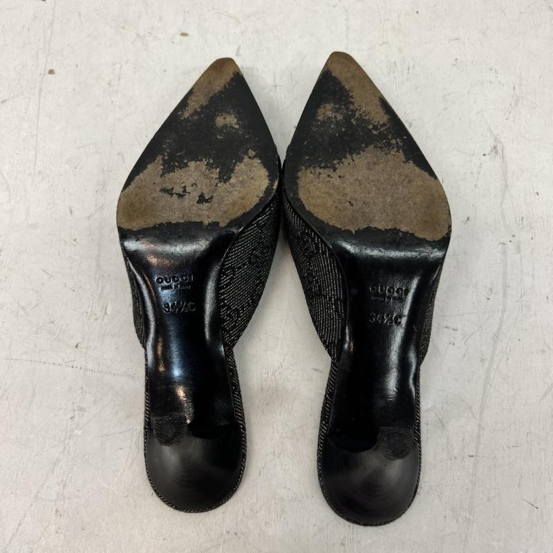 グッチ GUCCI ミュール ミュール GG柄 ミュール 34 1/2 - 黒 / ブラック / black レディース USED 古着 中古 50165046